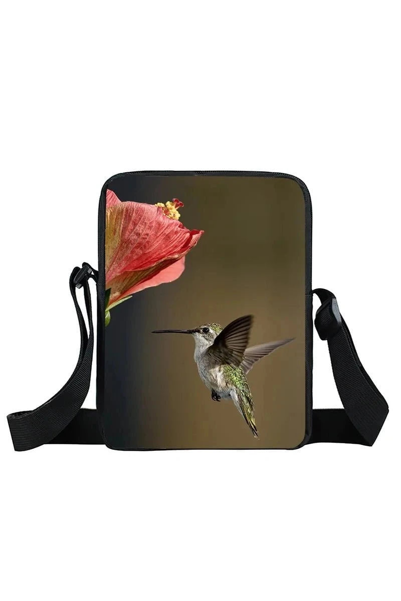 Giggles And Grab Kids Back Pack xkbfengniao13zm Cute Hummingbird Print Crossbody Bag - Trochilidae Shoulder Bag & Messenger Bag"