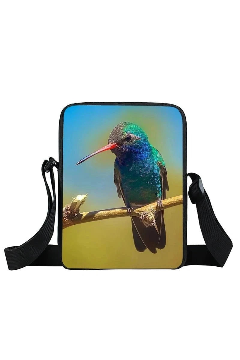 Giggles And Grab Kids Back Pack xkbfengniao16zm Cute Hummingbird Print Crossbody Bag - Trochilidae Shoulder Bag & Messenger Bag"