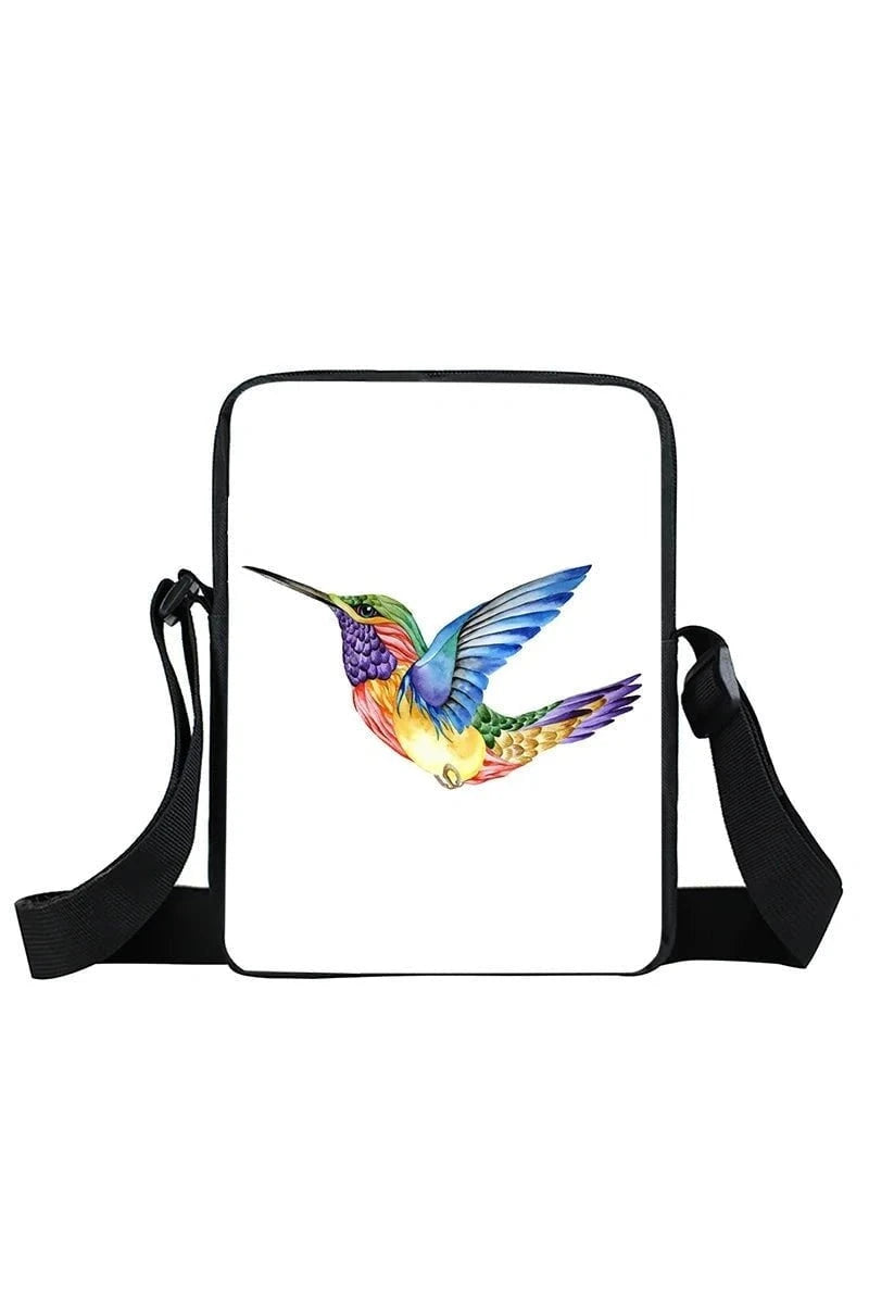 Giggles And Grab Kids Back Pack xkbfengniao18zm Cute Hummingbird Print Crossbody Bag - Trochilidae Shoulder Bag & Messenger Bag"