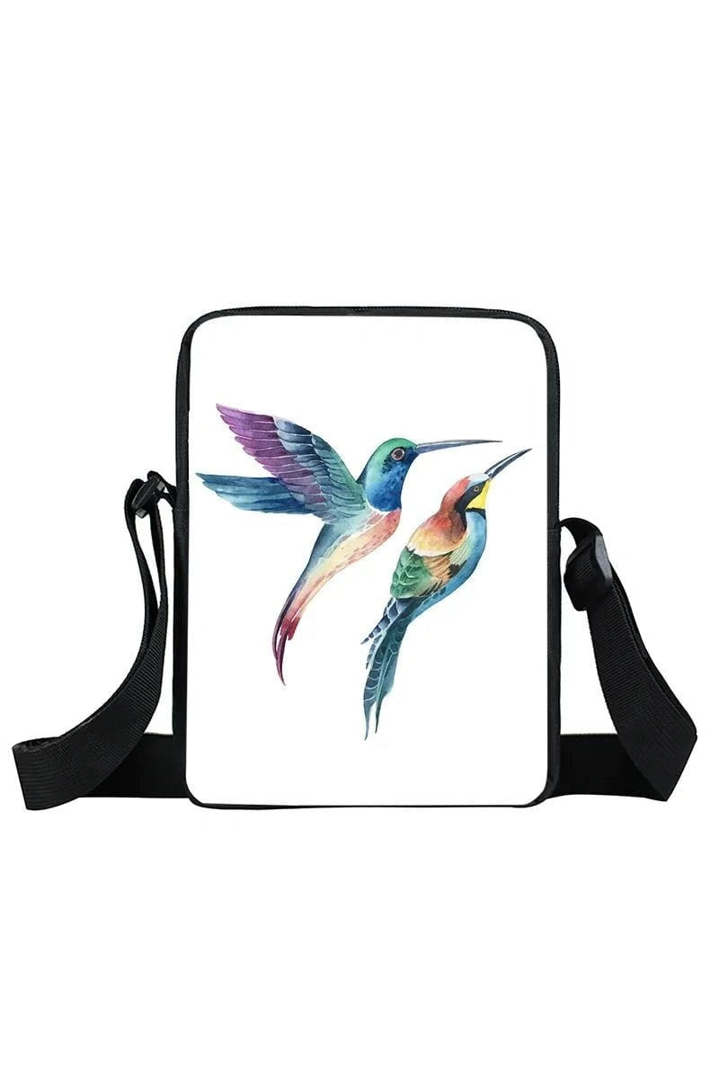Giggles And Grab Kids Back Pack xkbfengniao21zm Cute Hummingbird Print Crossbody Bag - Trochilidae Shoulder Bag & Messenger Bag"