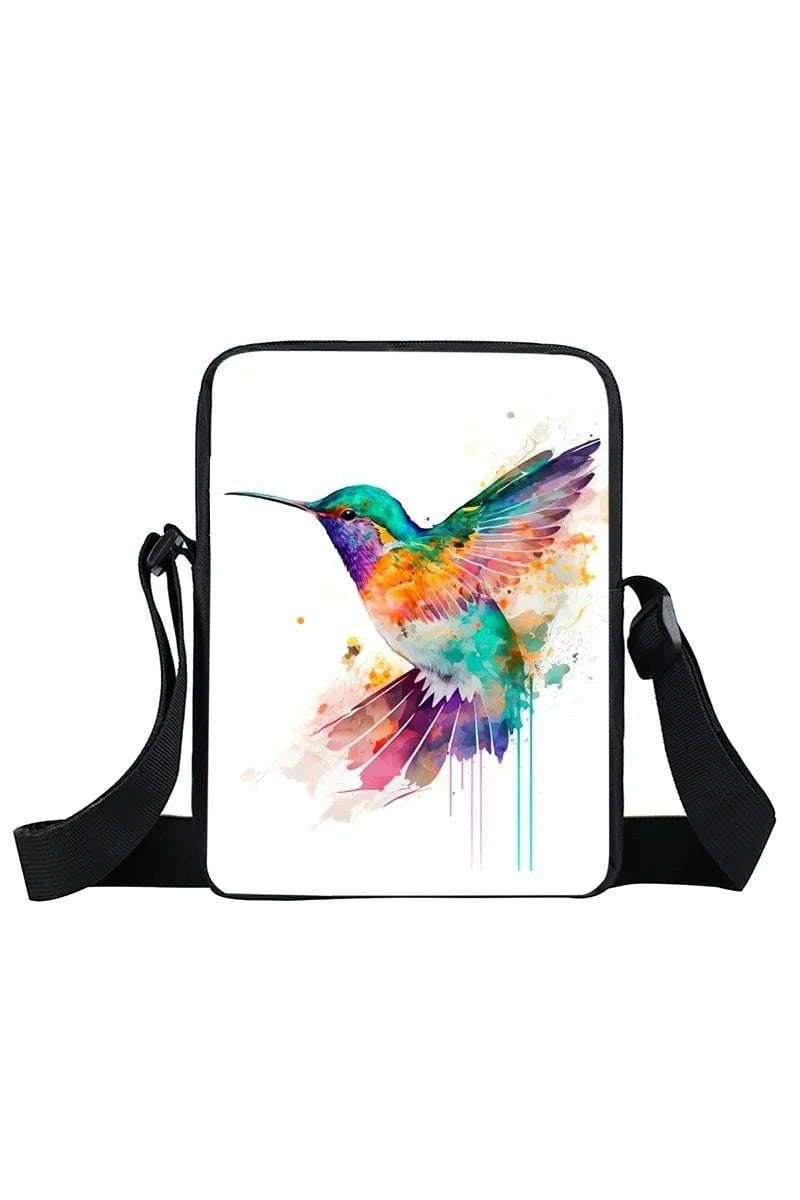 Giggles And Grab Kids Back Pack xkbfengniao26zm Cute Hummingbird Print Crossbody Bag - Trochilidae Shoulder Bag & Messenger Bag"