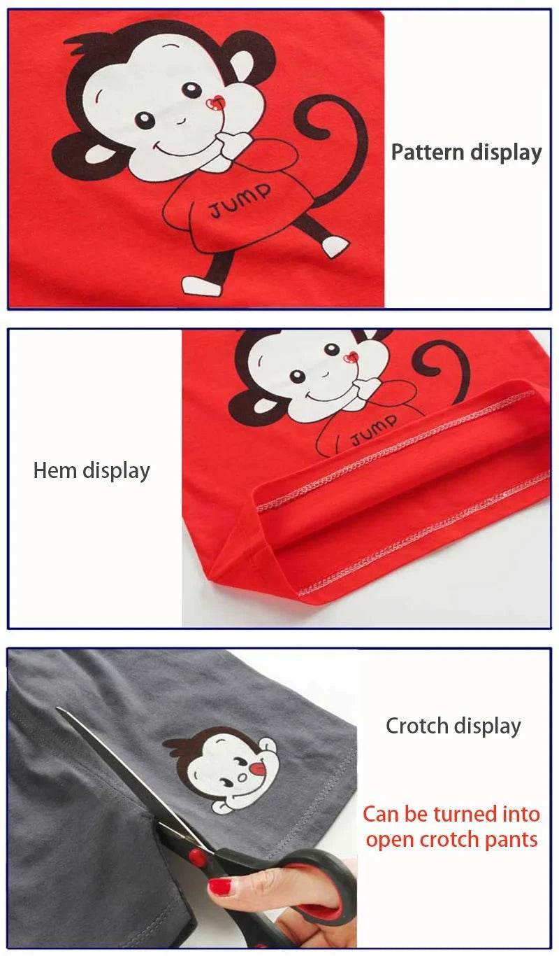 Kids Clothes Set Baby Boy/Girl T-Shirt + Shorts Summer Clothing Cotton Cartoon Casual Boys Tracksuit Children Baby Clothes Set - Giggles And Grab
