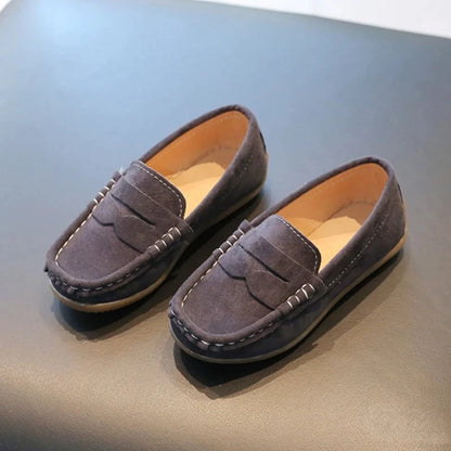 Giggles And Grab Kids loafers leather flats Kids Loafers Leather Flats – Breathable Non-Slip School Slip-On Shoes for Boys"