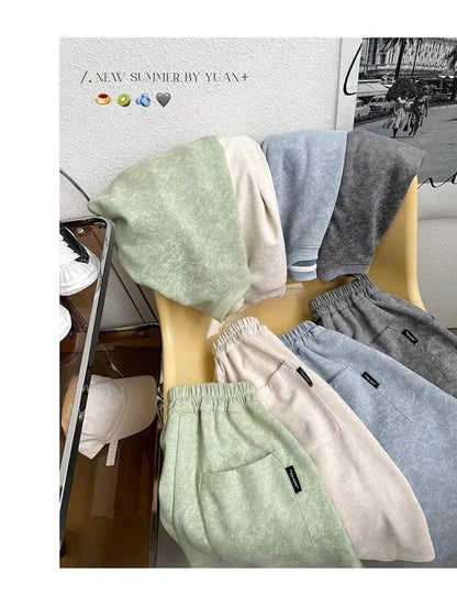 Boys Clothing Set 2024 – Korean Loose Shirts + Shorts 2PCS Set, Sport Suits for Kids & Teenagers, Tracksuits, Casual Baby Outfits - Giggles And Grab