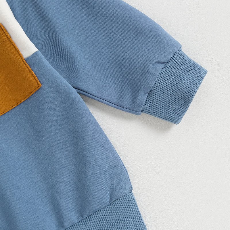 Giggles And Grab Lioraitiin baby boy pants set Lioraitiin 0-3 Years Baby Boy 2PCS Autumn Pants Set – Contrast Color Long Sleeve Sweatshirt & Sweatpants Clothes"