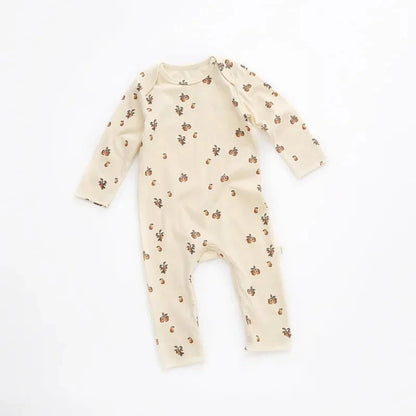 Giggles And Grab New fall baby girl floral romper A / 12-18M "New Fall Baby Girl Floral Romper Jumpsuit Long Sleeve Outfit (Spring/Autumn)"