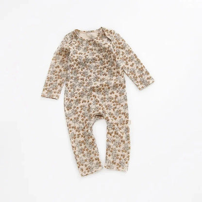 Giggles And Grab New fall baby girl floral romper G / 12-18M "New Fall Baby Girl Floral Romper Jumpsuit Long Sleeve Outfit (Spring/Autumn)"