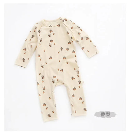 Giggles And Grab New fall baby girl floral romper "New Fall Baby Girl Floral Romper Jumpsuit Long Sleeve Outfit (Spring/Autumn)"