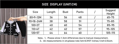 Giggles And Grab New Spring Autumn Baby Boys Clothing Set Cartoon Tiger Baseball Jacket + Pants 2Pcs Toddler Kids Tracksuits Children Clothes