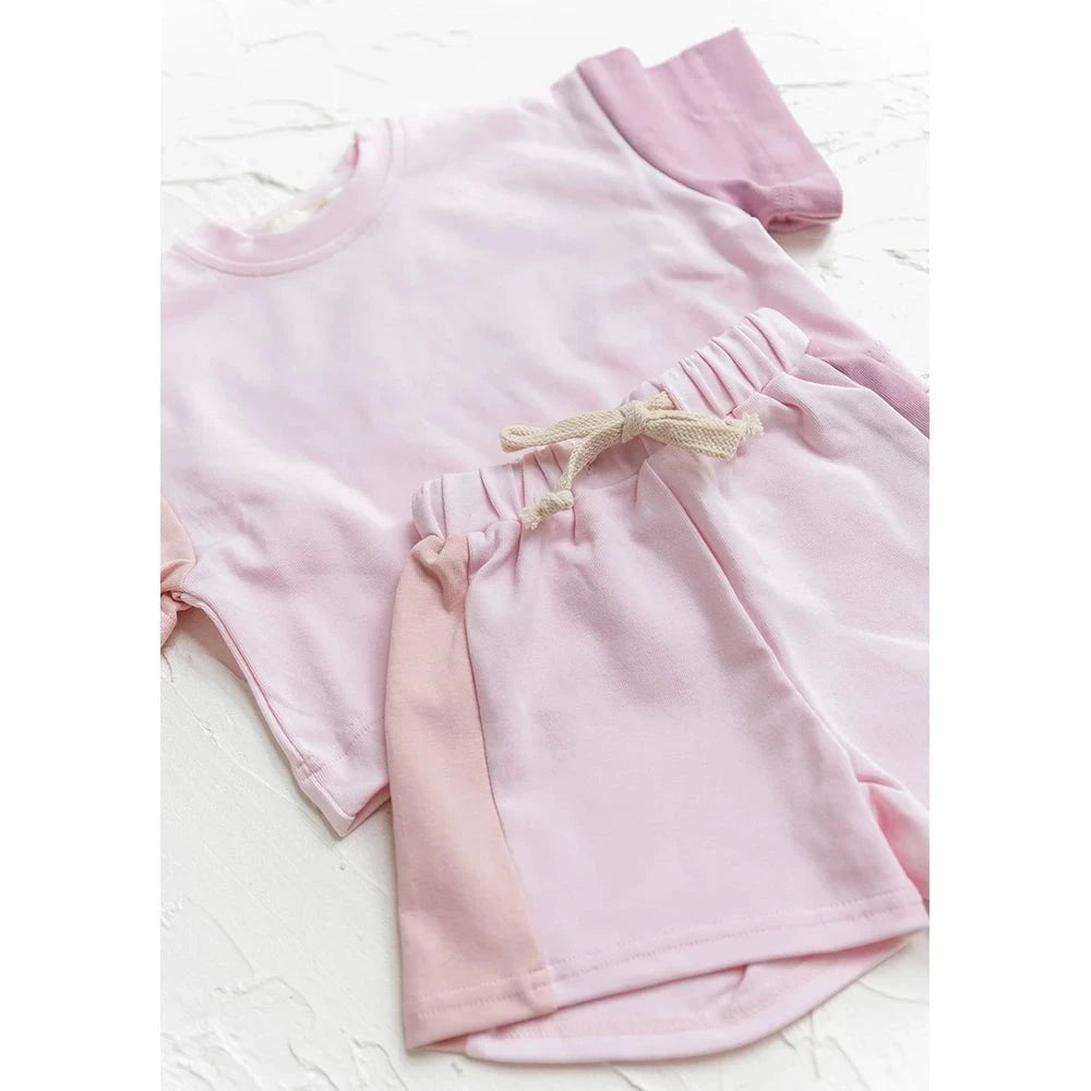 Giggles And Grab New summer cotton toddler shorts set New Summer Cotton Toddler T-Shirt & Shorts Set – Baby Boys & Girls Casual Outfit 2PCS"