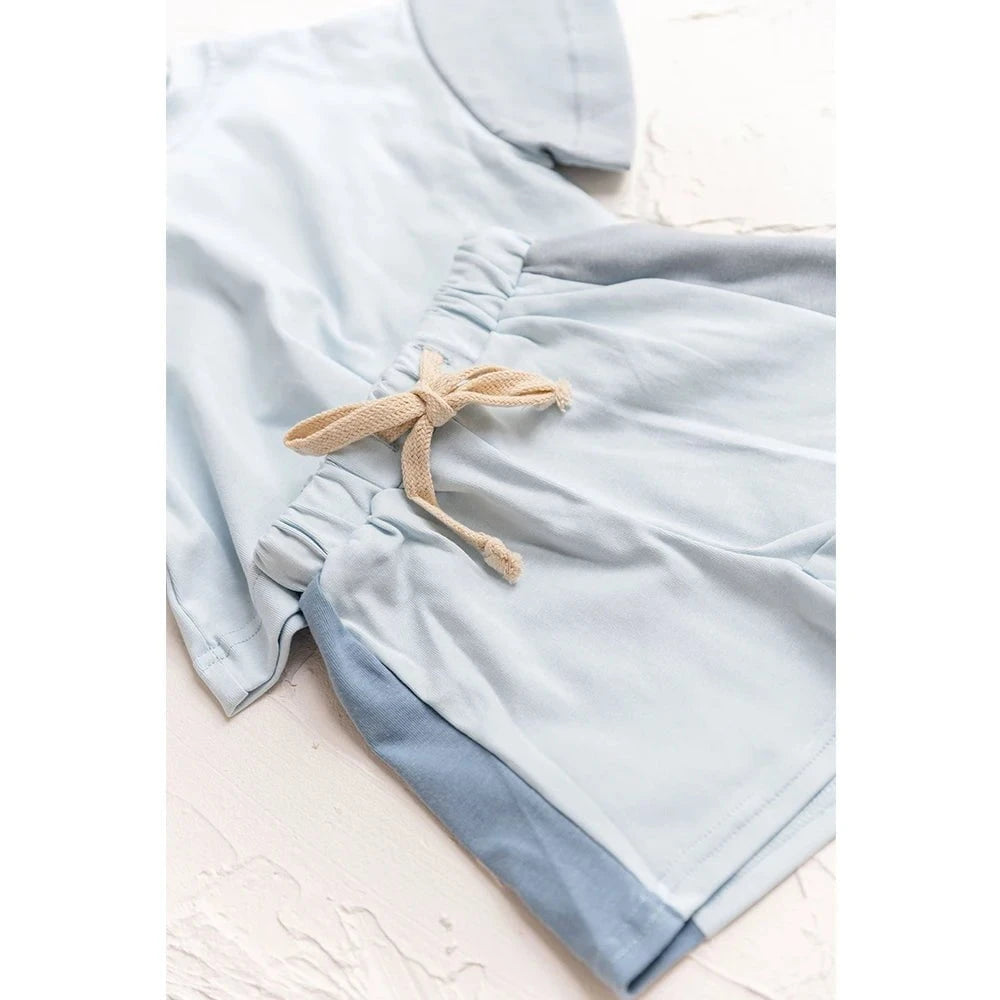Giggles And Grab New summer cotton toddler shorts set New Summer Cotton Toddler T-Shirt & Shorts Set – Baby Boys & Girls Casual Outfit 2PCS"