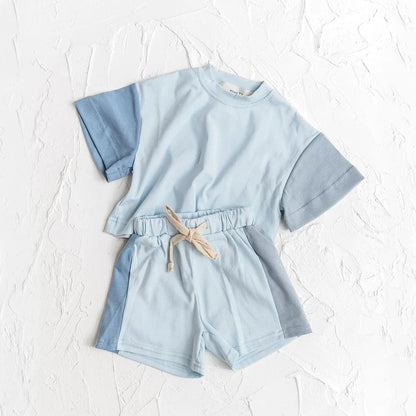 Giggles And Grab New summer cotton toddler shorts set Set B / 4T 110 New Summer Cotton Toddler T-Shirt & Shorts Set – Baby Boys & Girls Casual Outfit 2PCS"