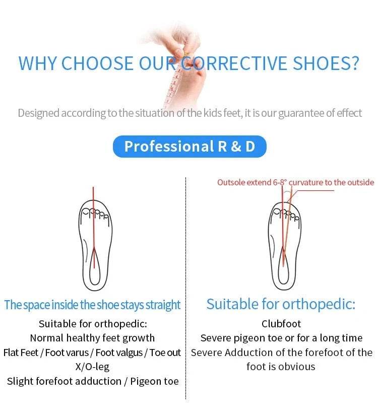 OrOthopedic Kids Shoes – Princepard Autumn Sports Sneakers with Arch Support & Corrective Insoles” - Giggles And Grab