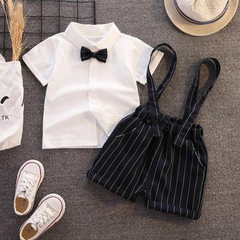 IENENS Toddler Birthday Party Clothes – Baby Clothing Sets, Boy Formal Dress, Summer Shirts + Shorts Suits, Kids Short Sleeve Outfits - Giggles And Grab