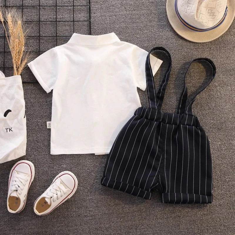 IENENS Toddler Birthday Party Clothes – Baby Clothing Sets, Boy Formal Dress, Summer Shirts + Shorts Suits, Kids Short Sleeve Outfits - Giggles And Grab