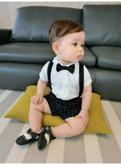 IENENS Toddler Birthday Party Clothes – Baby Clothing Sets, Boy Formal Dress, Summer Shirts + Shorts Suits, Kids Short Sleeve Outfits - Giggles And Grab