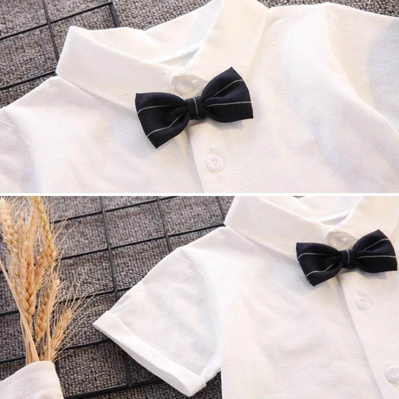 IENENS Toddler Birthday Party Clothes – Baby Clothing Sets, Boy Formal Dress, Summer Shirts + Shorts Suits, Kids Short Sleeve Outfits - Giggles And Grab