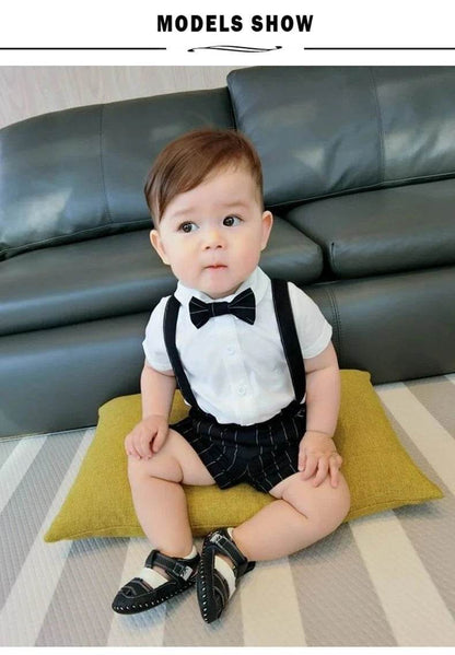 IENENS Toddler Birthday Party Clothes – Baby Clothing Sets, Boy Formal Dress, Summer Shirts + Shorts Suits, Kids Short Sleeve Outfits - Giggles And Grab