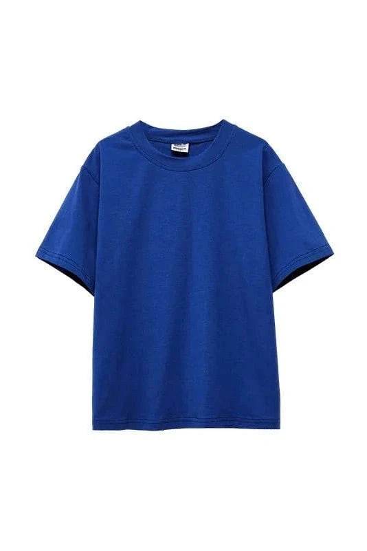 T-Shirt & Denim Blue Bib Shorts – Jeans Overalls for Boys & Girls - Giggles And Grab