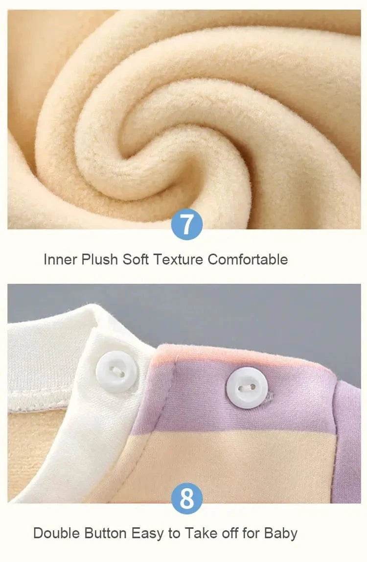 Thicken Warm Plush Children Sets Kids Clothes Boy Girl Underwear Suits Autumn Winter Children Clothing - Giggles And Grab