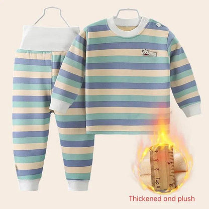 Thicken Warm Plush Children Sets Kids Clothes Boy Girl Underwear Suits Autumn Winter Children Clothing - Giggles And Grab