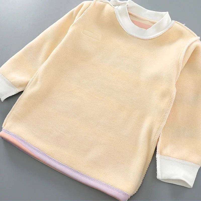 Thicken Warm Plush Children Sets Kids Clothes Boy Girl Underwear Suits Autumn Winter Children Clothing - Giggles And Grab