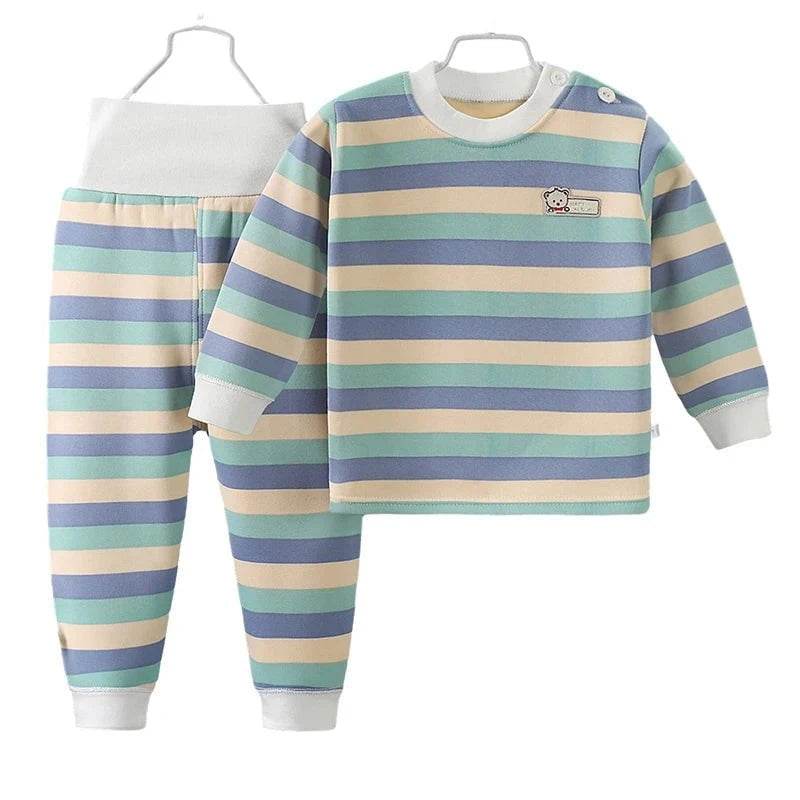 Thicken Warm Plush Children Sets Kids Clothes Boy Girl Underwear Suits Autumn Winter Children Clothing - Giggles And Grab