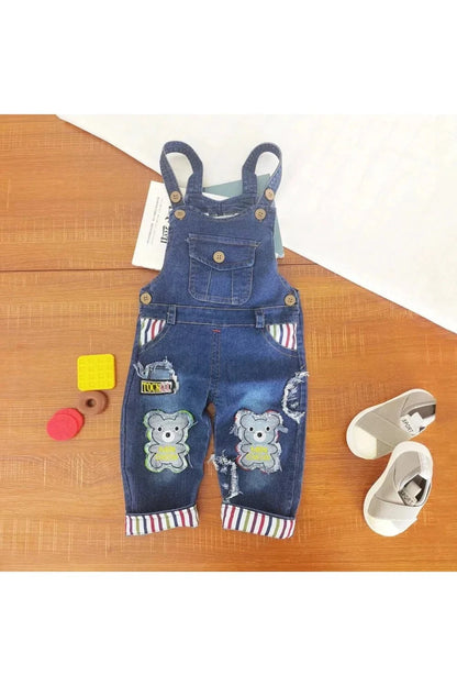 Giggles And Grab Toddler Overalls Blue / 2-3 Years "Adorable Baby Boy Cartoon Overalls | Cute & Comfy Styles – Giggles and Grab"