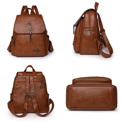 Giggles And Grab Women backpacks Fashion Women’s Soft Leather Backpack - Large Capacity Casual Travel & School Bag"