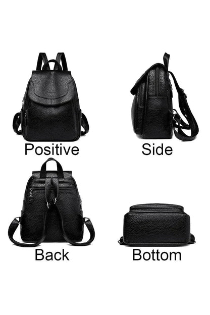 Giggles And Grab Womens Backpack High-Quality Stone Pattern Soft Leather Women’s Backpack - Large Capacity for School & Travel"