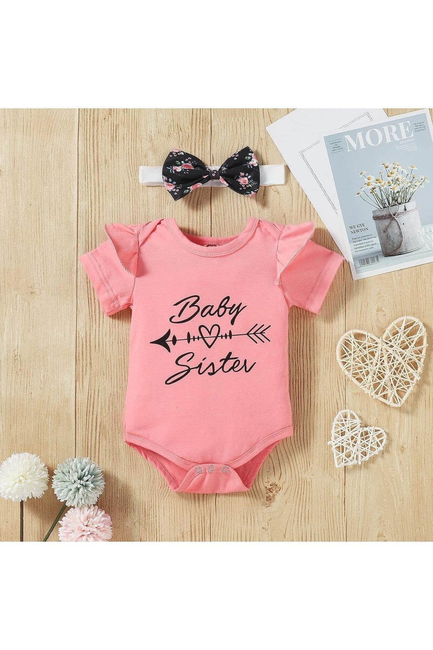 Baby Girl Clothes Set - Newborn to 24 Months Summer Cute Outfit by Demo Babe - Giggles And Grab