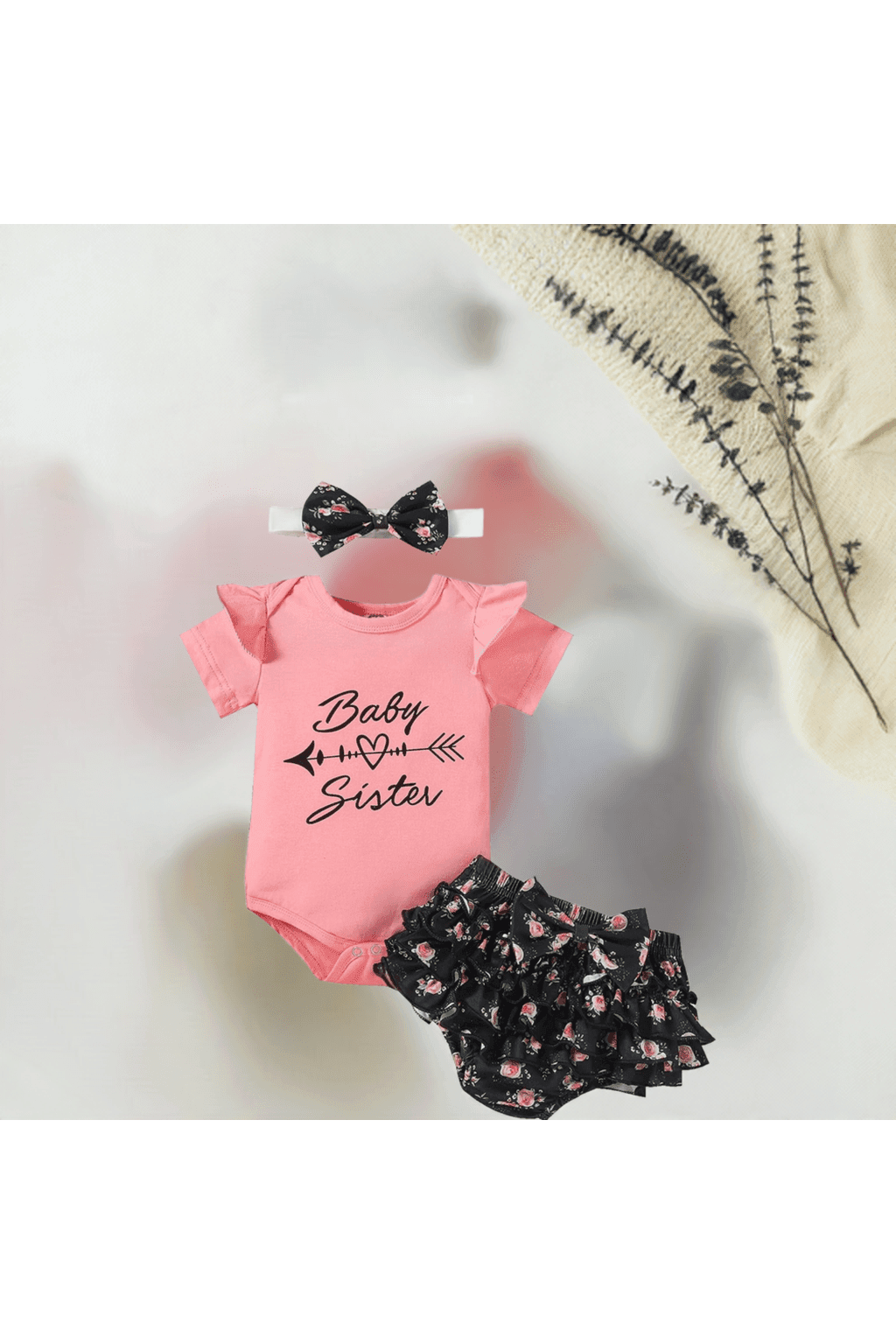 Baby Girl Clothes Set - Newborn to 24 Months Summer Cute Outfit by Demo Babe - Giggles And Grab
