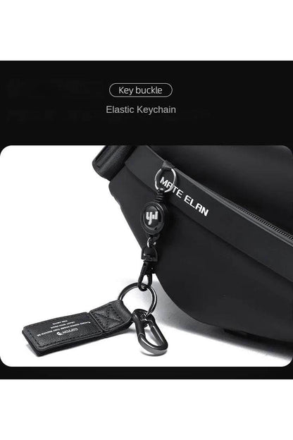 Premium Crossbody Bag with Magnetic Buckle – Fashion Waterproof Sling Shoulder Bag for Men - Giggles And Grab