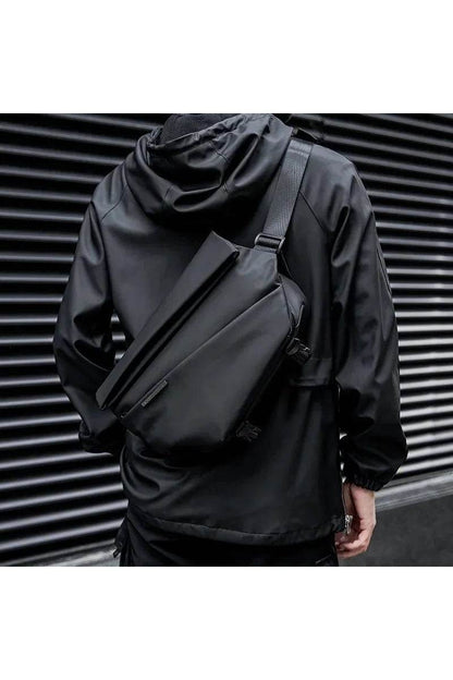 Premium Crossbody Bag with Magnetic Buckle – Fashion Waterproof Sling Shoulder Bag for Men - Giggles And Grab
