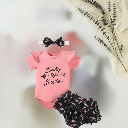 Baby Girl Clothes Set - Newborn to 24 Months Summer Cute Outfit by Demo Babe