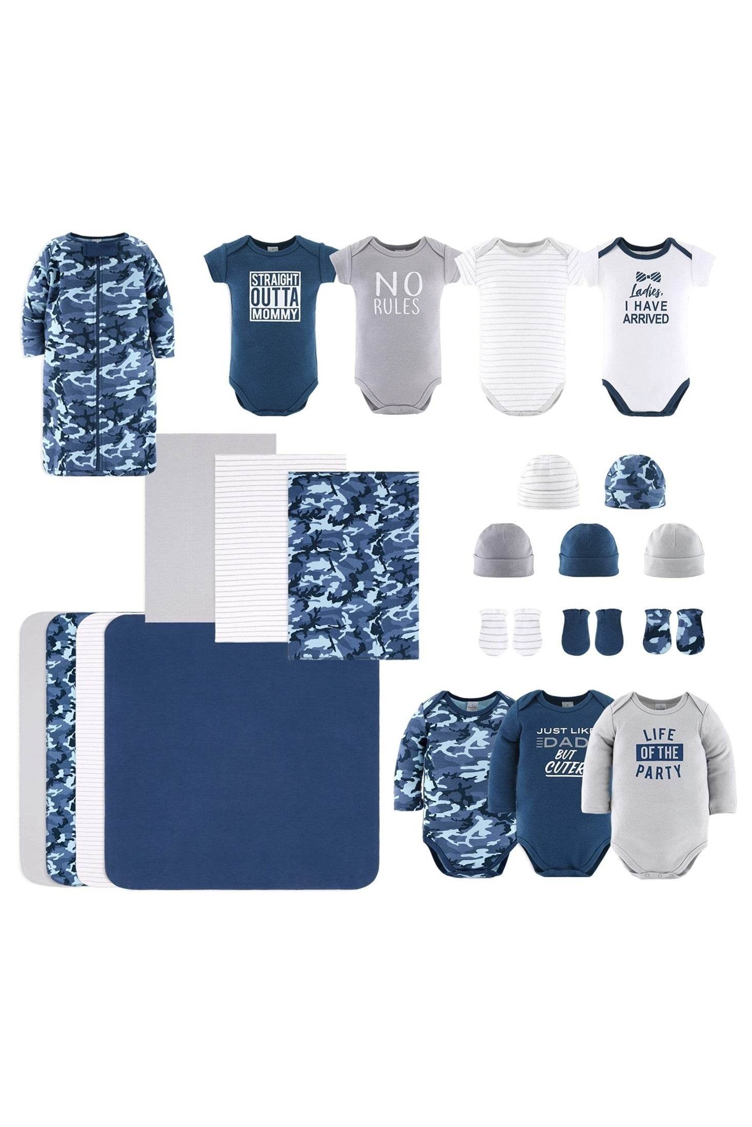 The Peanutshell Newborn Layette Girl Accessories Grab & Go Style - Giggles And Grab