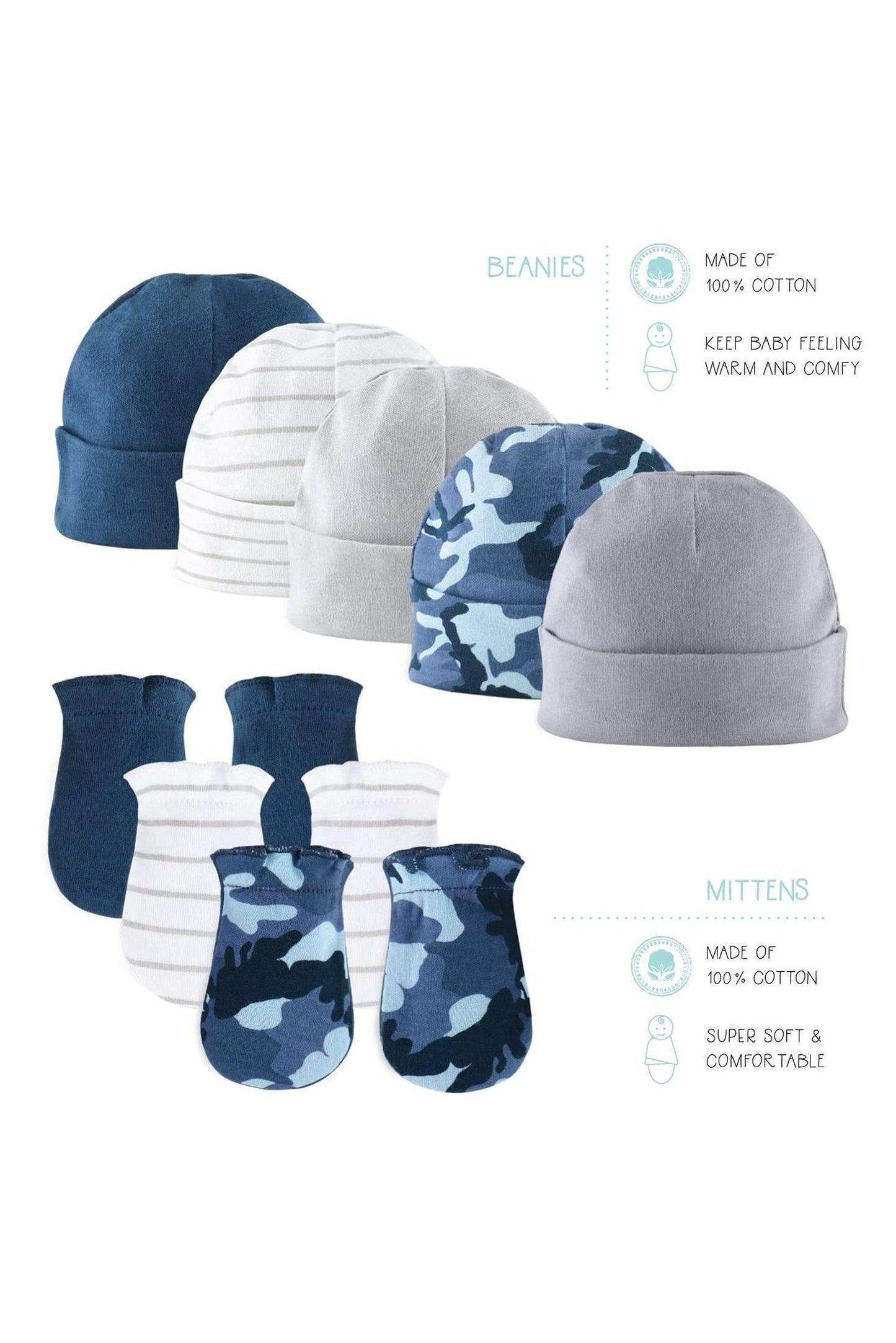 The Peanutshell Newborn Layette Girl Accessories Grab & Go Style - Giggles And Grab