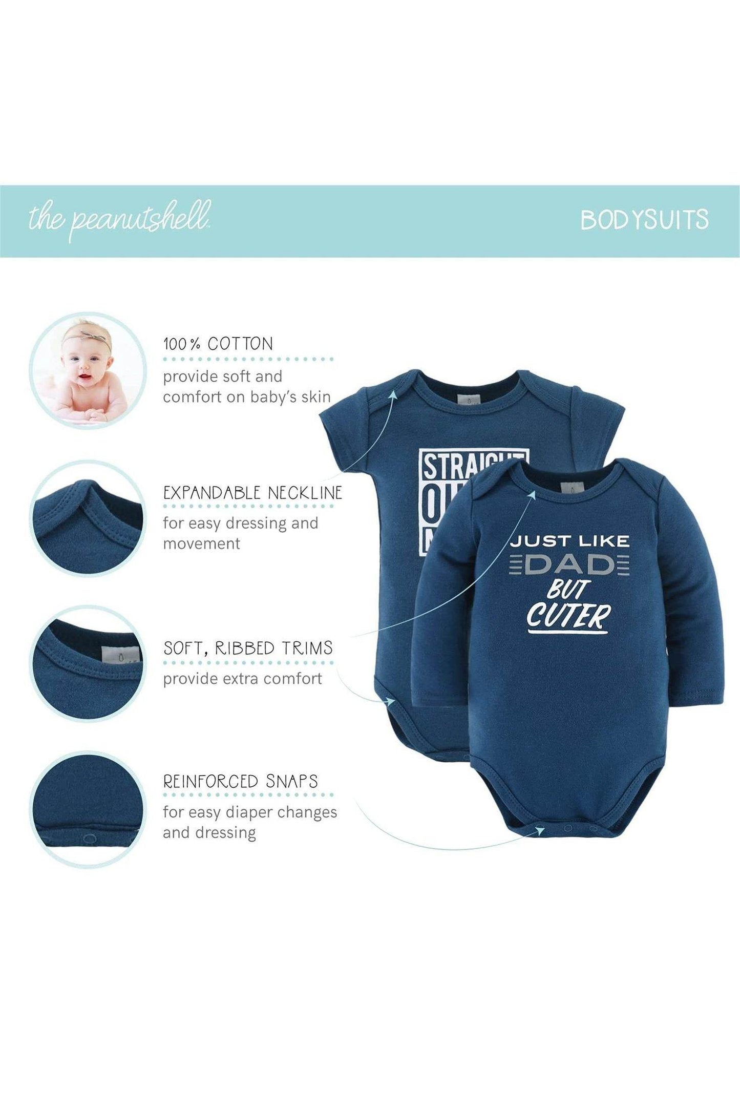 The Peanutshell Newborn Layette Girl Accessories Grab & Go Style - Giggles And Grab